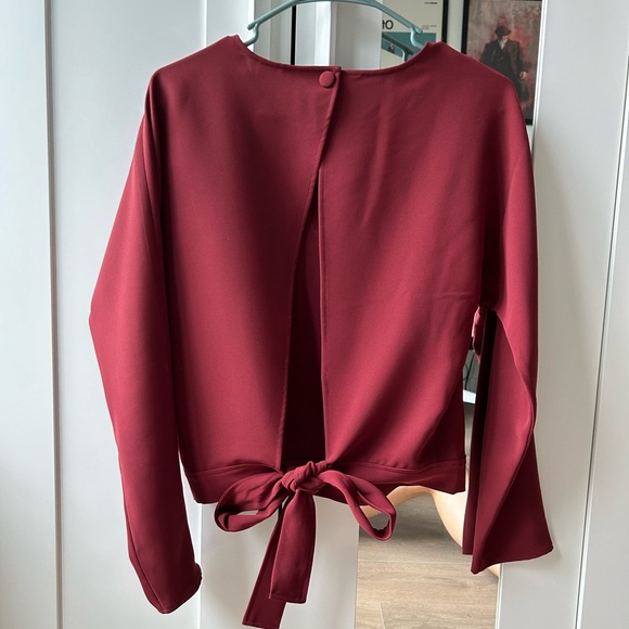 Wilfred Laon Blouse in Deep Red, Size M - Picture 4 of 5